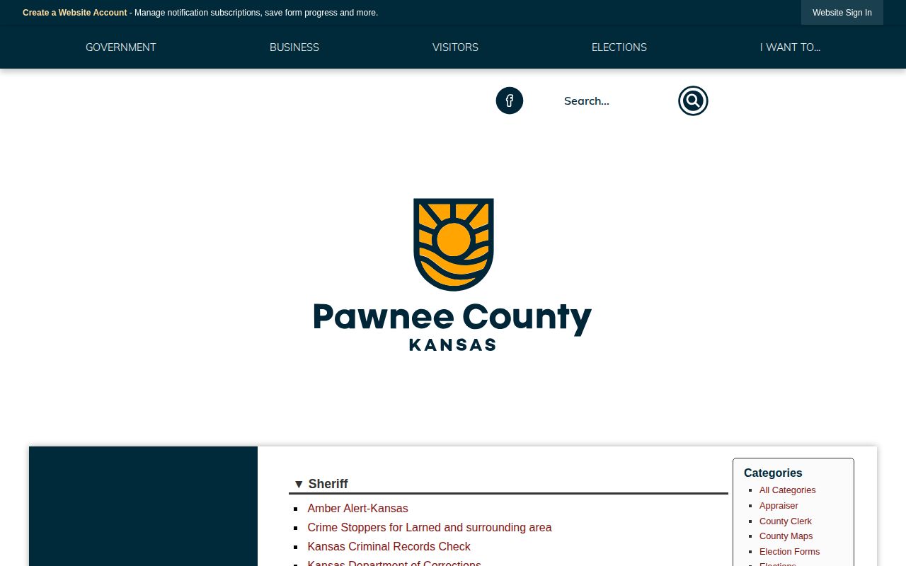 Pawnee County Sheriff wanted and custody record links